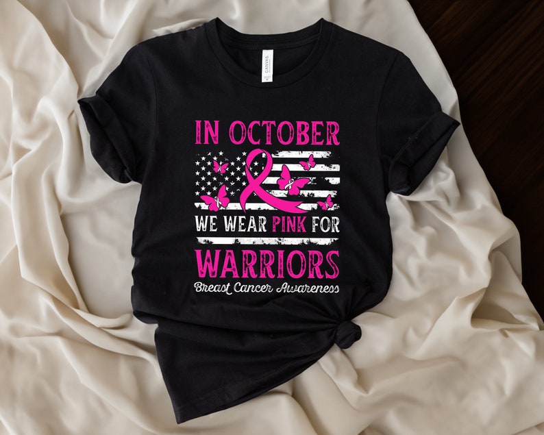 Im Oktober tragen wir Pink – T-Shirt, Brustkrebs-Shirt, Krebs-Shirt, Brustkrebs-Aufklärungs-T-Shirt & Hoodie 0924