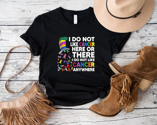 I Do Not Like Cancer Here Or There T-shirt,Breast Cancer Awareness Month Shirt Breast Cancer Awareness T-shirt & Hoodie 0924