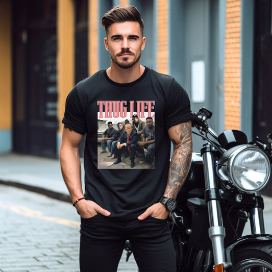 Trump Thug Life Shirt, Lustiges Trump 2024 Shirt, Meine Lieblingsmänner sind ?????????????????, Virales Thug Life Trump T-Shirt, Sarkastisches Donald Trump T-Shirt & Hoodie