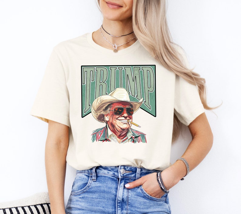 Trump-Shirt, Western-Trump-T-Shirt, Cowboy-Shirt, Make America Great Again, Trump-Daddy-Shirt, MAGA-Trump-Präsidenten-T-Shirt, Donald Trump, lustiges republikanisches Geschenk-T-Shirt & Hoodie