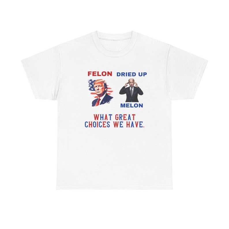 Witziges, sarkastisches Trump-Biden-T-Shirt, T-Shirt mit dem Aufdruck „Verbrecher und getrocknete Melone“, urkomisches Präsidentschaftswahl-T-Shirt, politisches Shirt & Hoodie