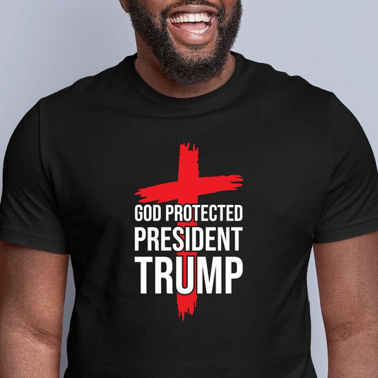 Gott beschützte Präsident Trump T-Shirt & Hoodie 0924
