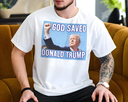 Gott rettete Donald Trump T-Shirt & Hoodie 0924