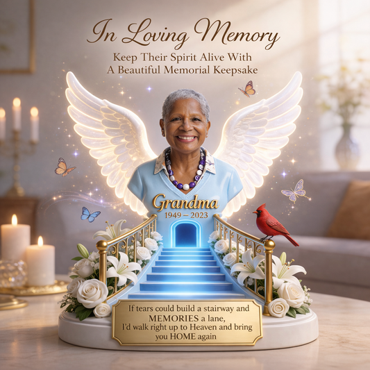 Gedenkgeschenk – Personalisierte Gedenktafel aus Acryl in individueller Form