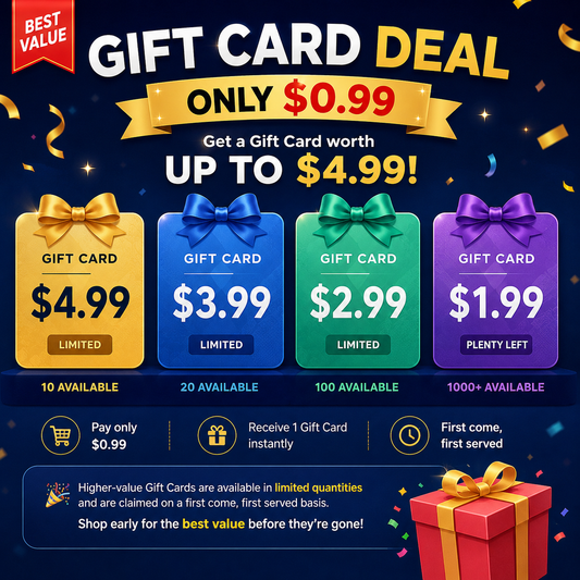 Gift Card Deal – Only $0.99