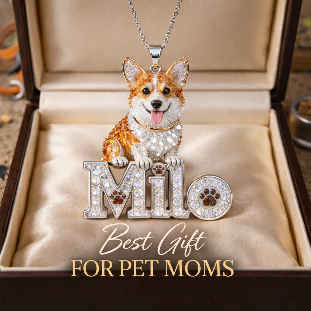Geschenk für Tierliebhaber, Hundeliebhaber - Personalisierte Hundehalskette aus Metall