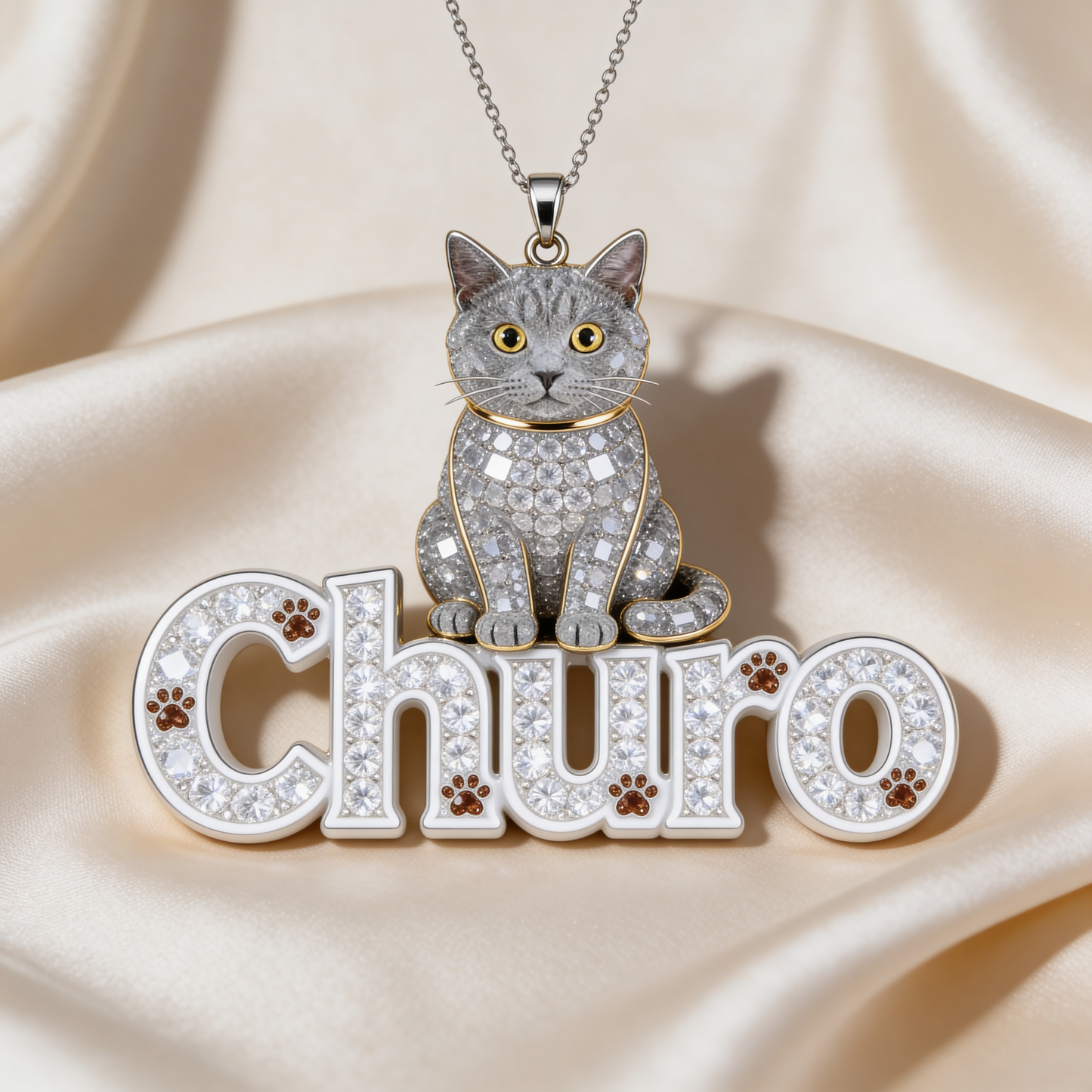 Geschenk für Tierliebhaber, Hundeliebhaber - Personalisierte Hundehalskette aus Metall