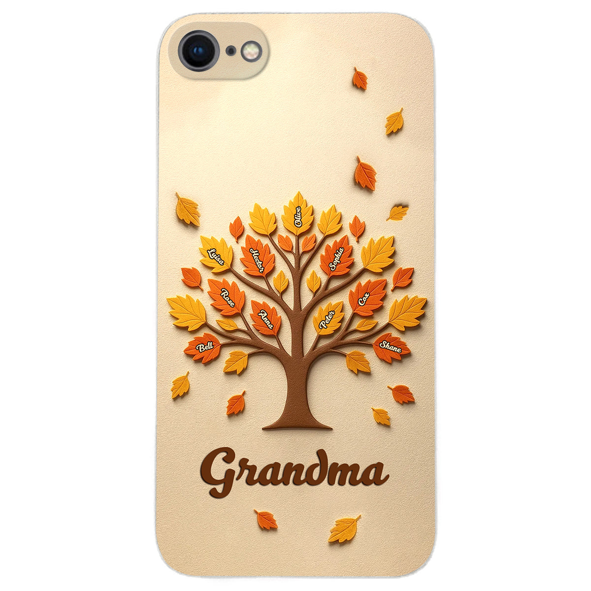 Mom Grandma Tree - Personalized Mother Leather Phone Case