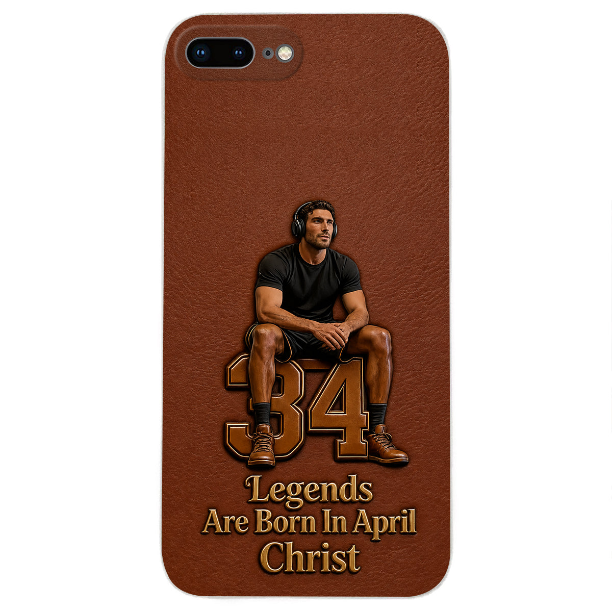 Happy Birthday Legends - Personalized Birthday 3D Embossed Leather Phone Case