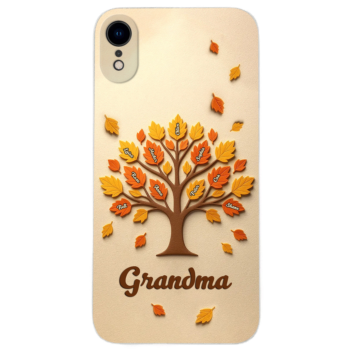 Mom Grandma Tree - Personalized Mother Leather Phone Case
