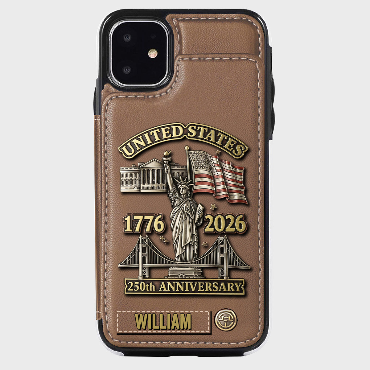 250th Anniversary - Personalized Wallet Phone Case