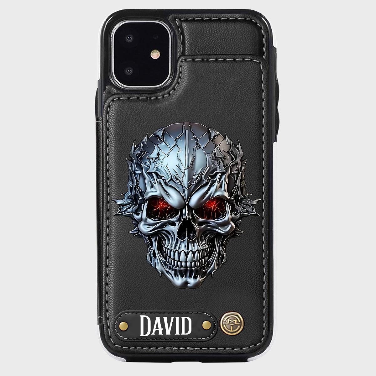 Cool Skull - Personalized Skull Wallet Phone Case