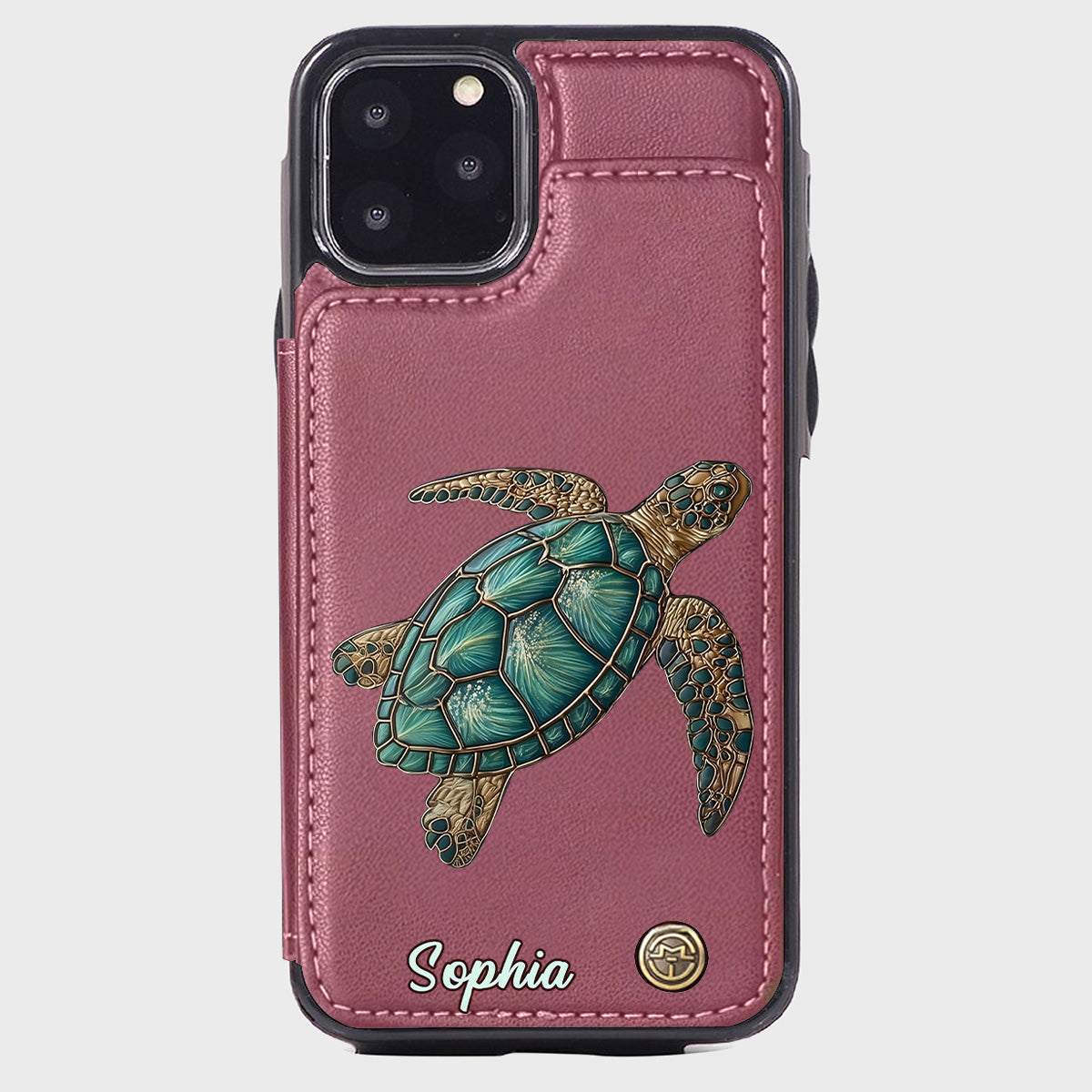 Love Turtles - Personalized Turtle Wallet Phone Case