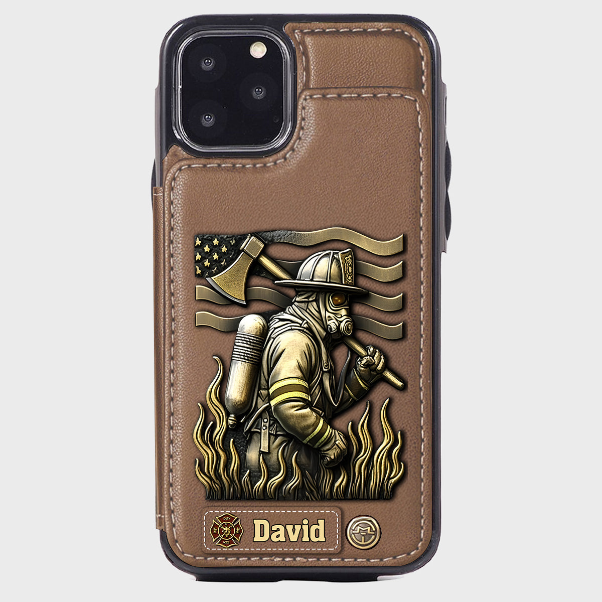 Proud Firefighter - Personalized Firefighter Wallet Phone Case