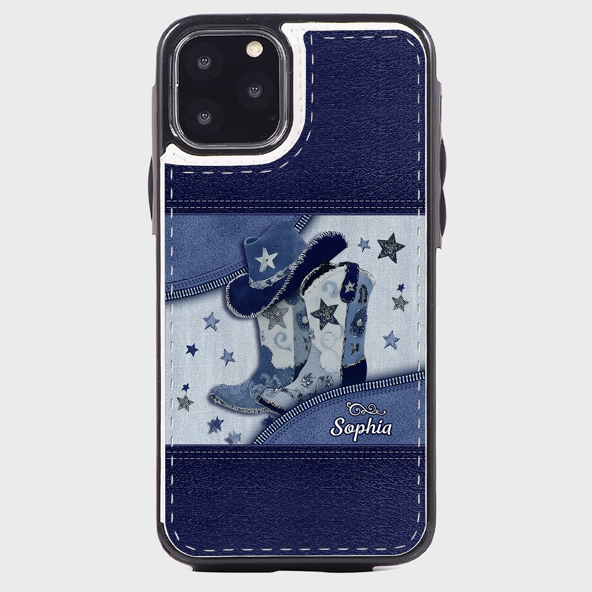 Cowgirl Boots - Personalized Cowgirl Foldable Wallet Phone Case