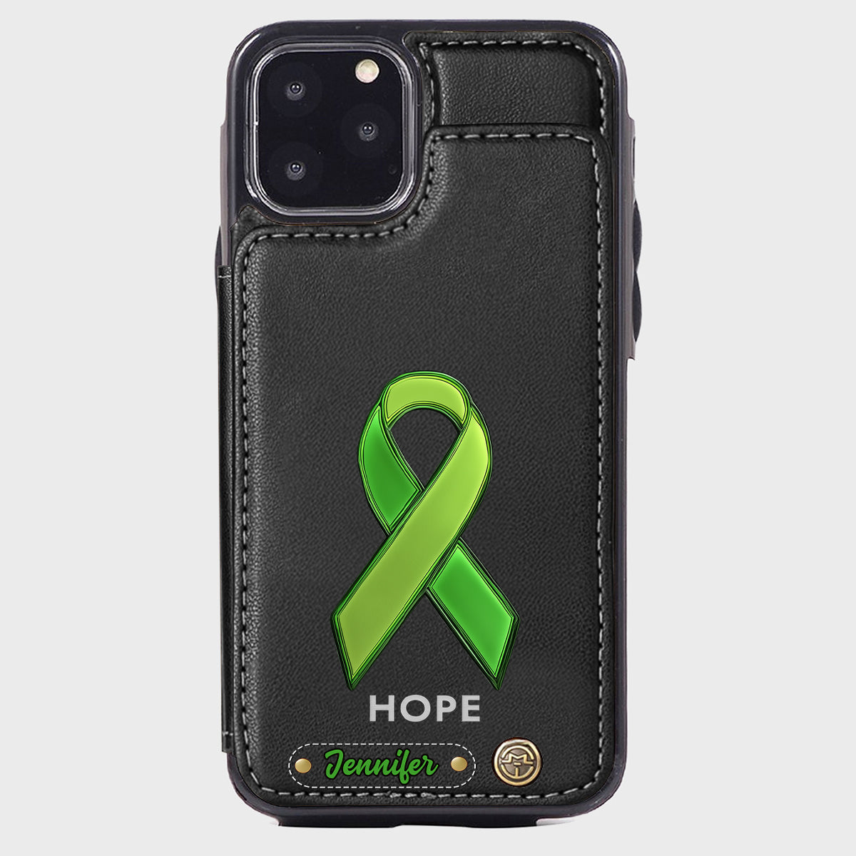 Hoffnung – Personalisierte Handyhülle mit Brieftaschenfunktion zur Sensibilisierung für psychische Gesundheit