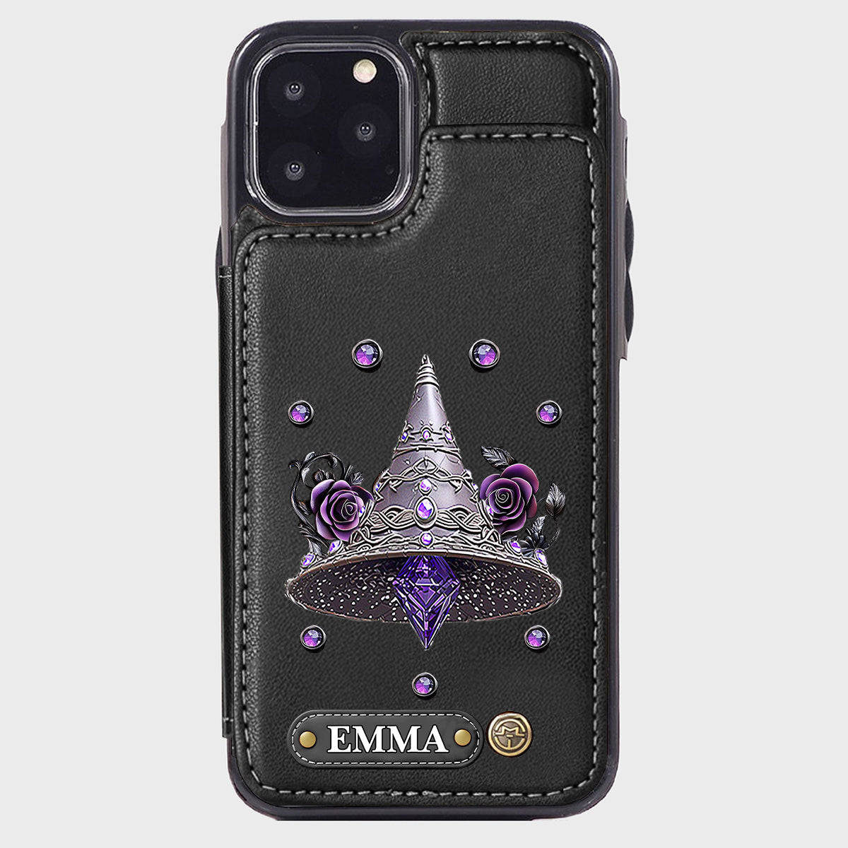 Beautiful Witch Hat - Personalized Witch Wallet Phone Case