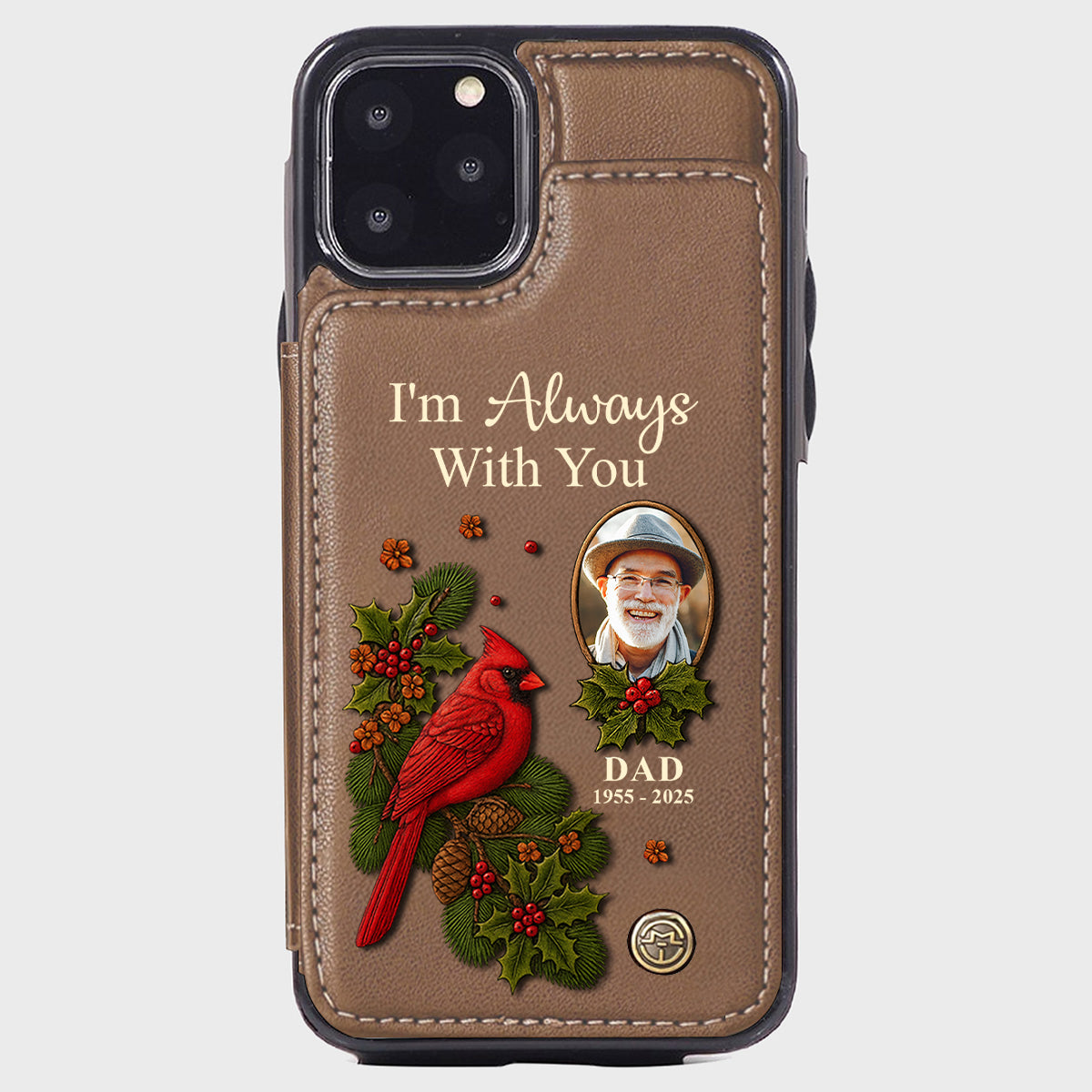 I Am Always With You - Personalized Memorial Wallet Phone Case
