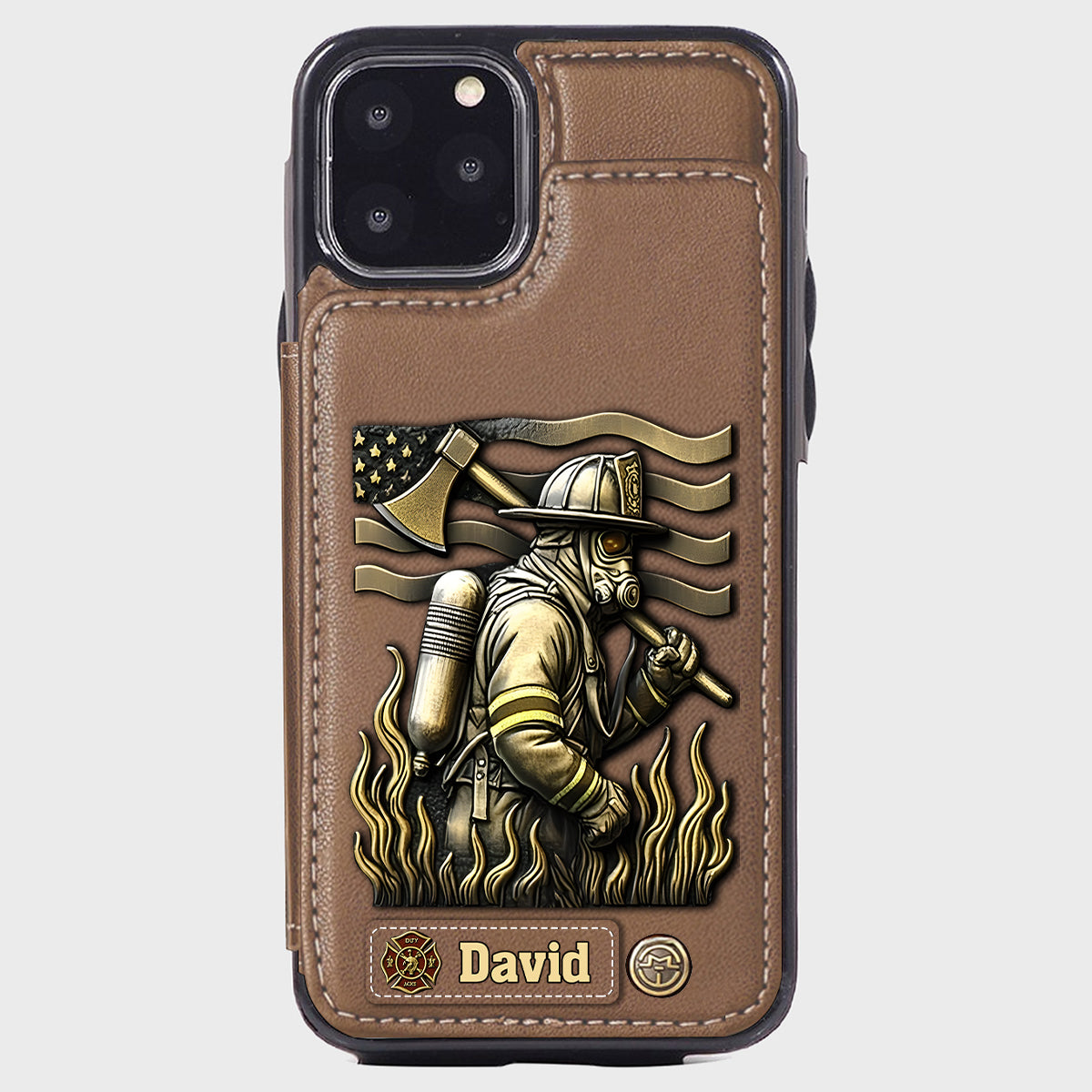 Proud Firefighter - Personalized Firefighter Wallet Phone Case