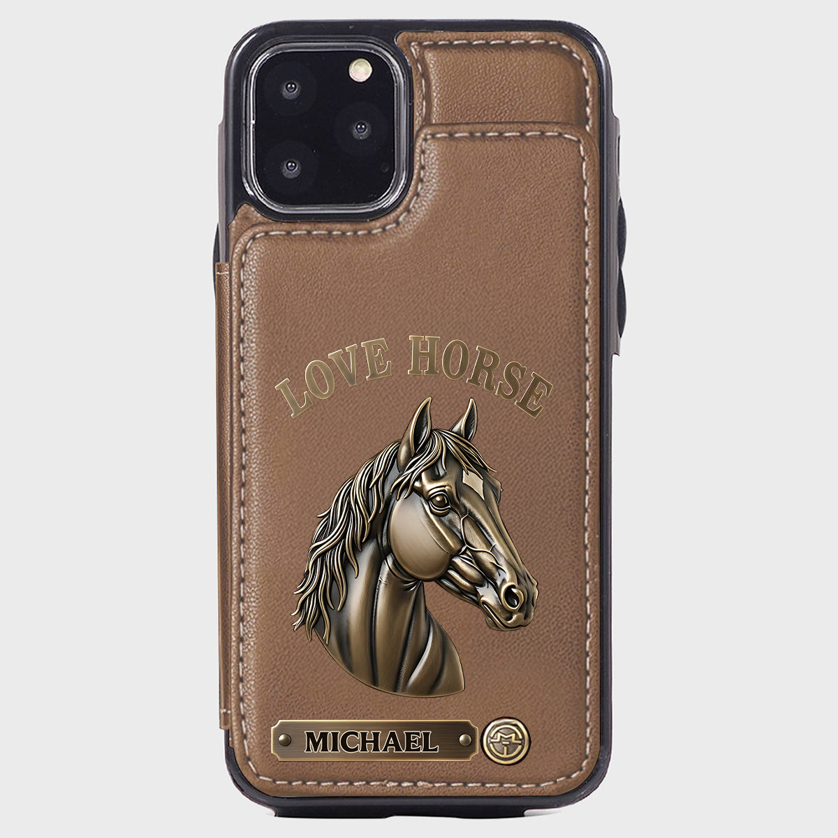 Love Horse - Personalized Horse Wallet Phone Case