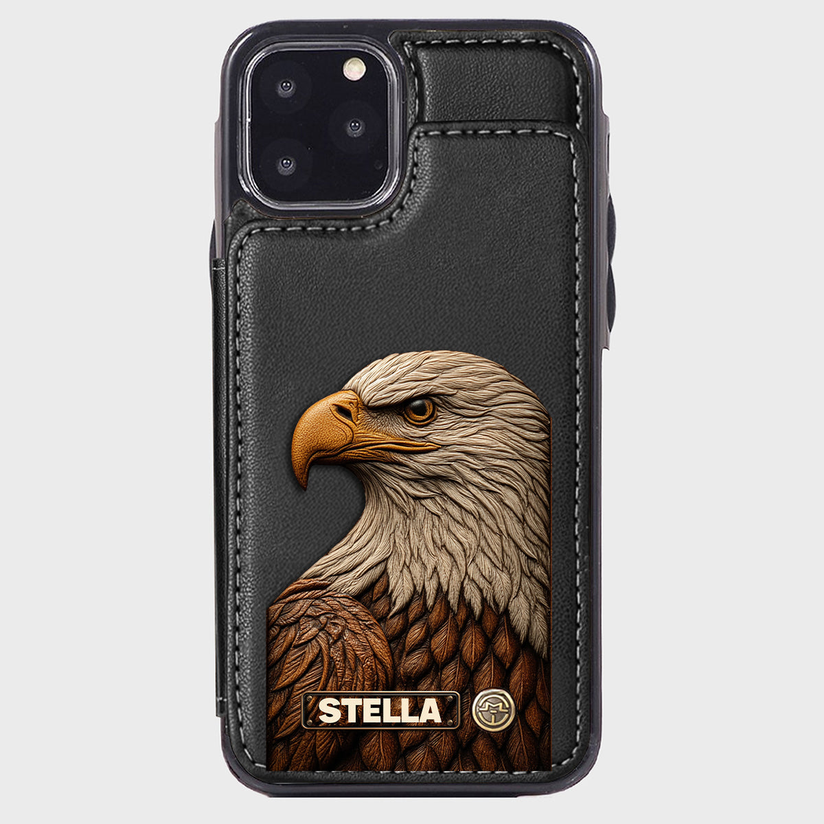 Majestic Eagle - Personalized Bald Eagle Wallet Phone Case