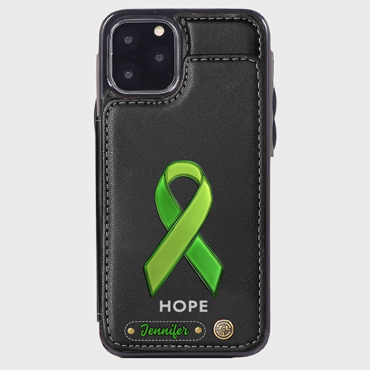 Hoffnung – Personalisierte Handyhülle mit Brieftaschenfunktion zur Sensibilisierung für psychische Gesundheit