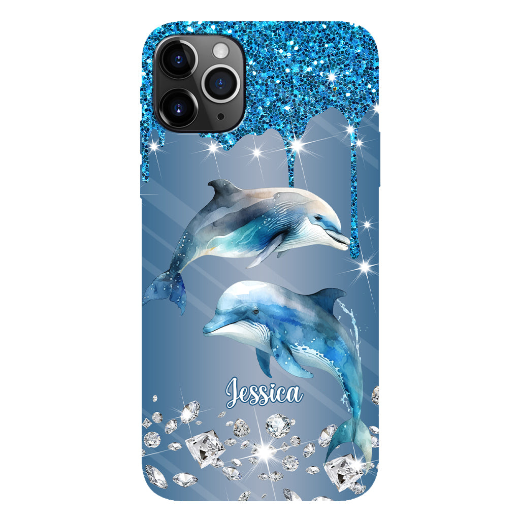 Beautiful Dolphins - Personalized Dolphin Full Print Phone Case