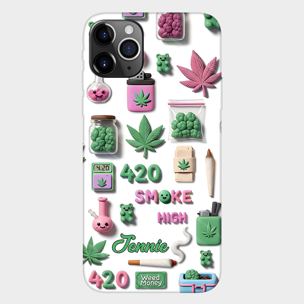 Stoner Chic – Personalisierte Handyhülle mit Weed-Motiv