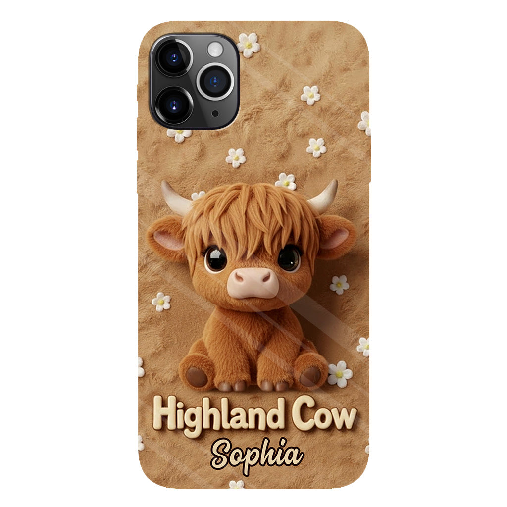Just A Girl Who Loves Highland Cows - Personalized Highland Cow Full Print Phone Case