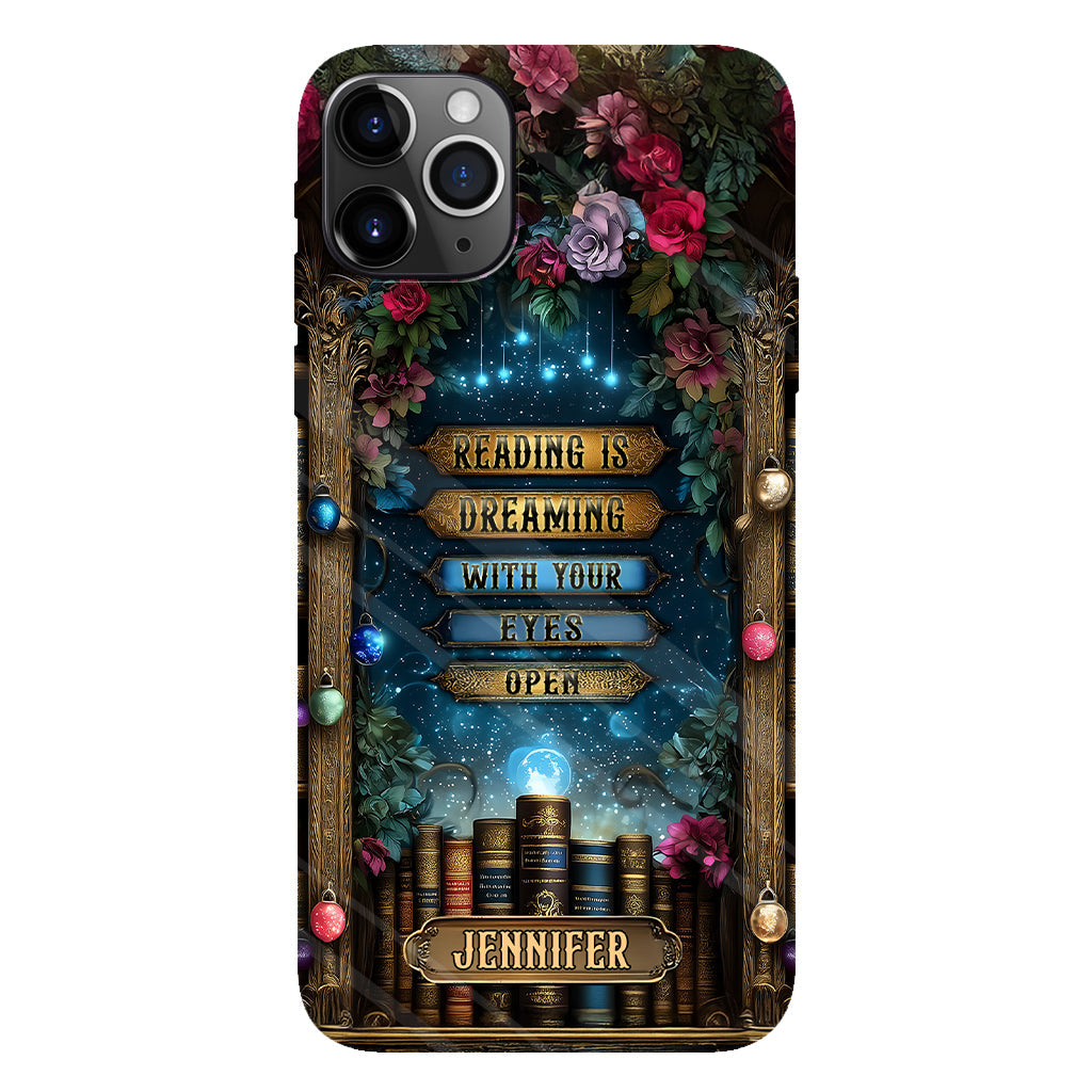 Reading is Dreaming - Personalized Book Full Print Phone Case