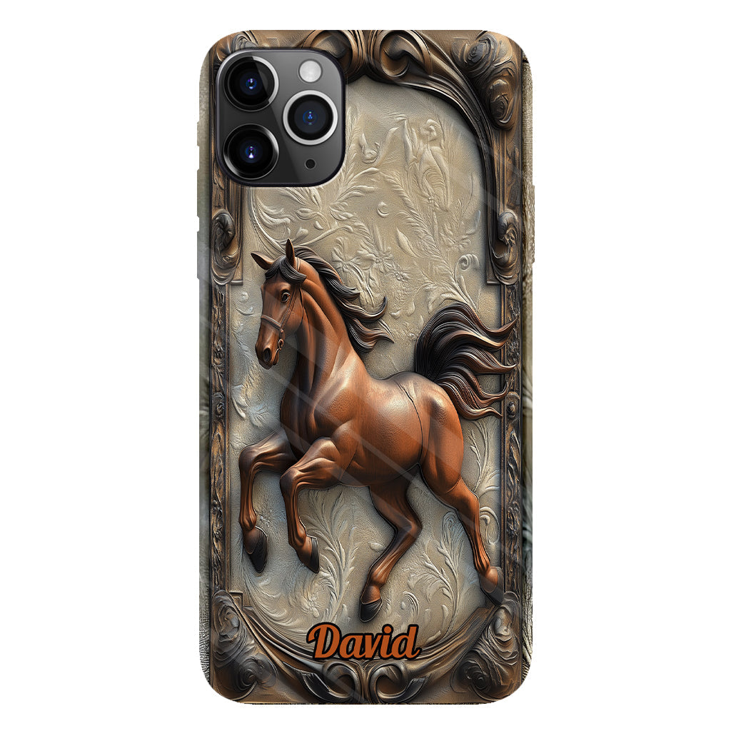 Liebe zum Pferd – Personalisierte Handyhülle mit Pferdemotiv