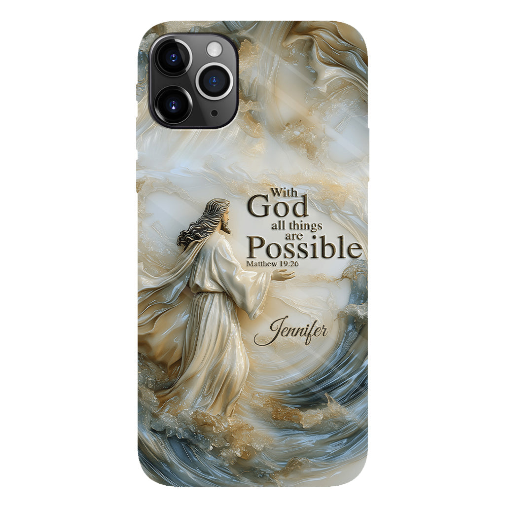 With God - Personalized Christian Full Print Phone Case