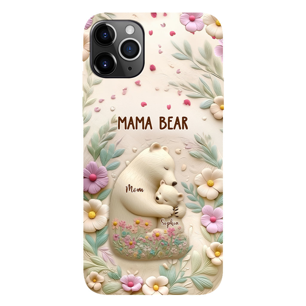 Mama Bär – Personalisierte Handyhülle mit Muttermotiv