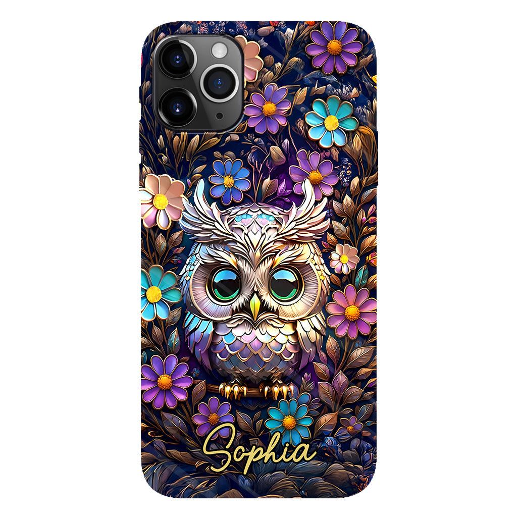 Cute Owl - Personalized Owl Full Print Phone Case