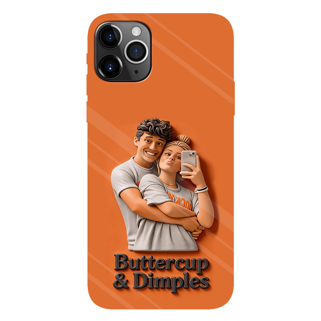 Individuell gestaltbar mit jedem Foto – Perfektes Valentinstagsgeschenk – Personalisierte Handyhülle mit vollflächigem Aufdruck für Paare