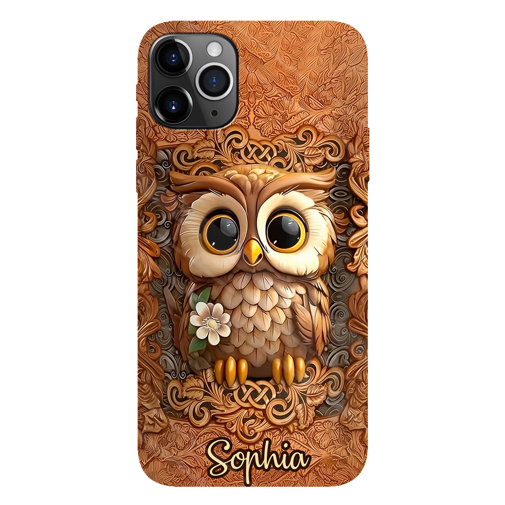 Beautiful Owl - Personalized Owl Full Print Phone Case