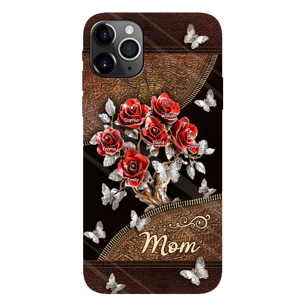 Wunderschönes Rosen-Geschenk für Mama, Oma,... - Personalisierte Handyhülle mit Vollbild-Aufdruck für Mutter