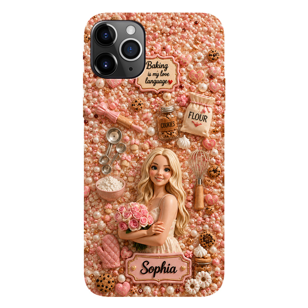 Baking Is My Love Language - Personalized Baking Full Print Phone Case