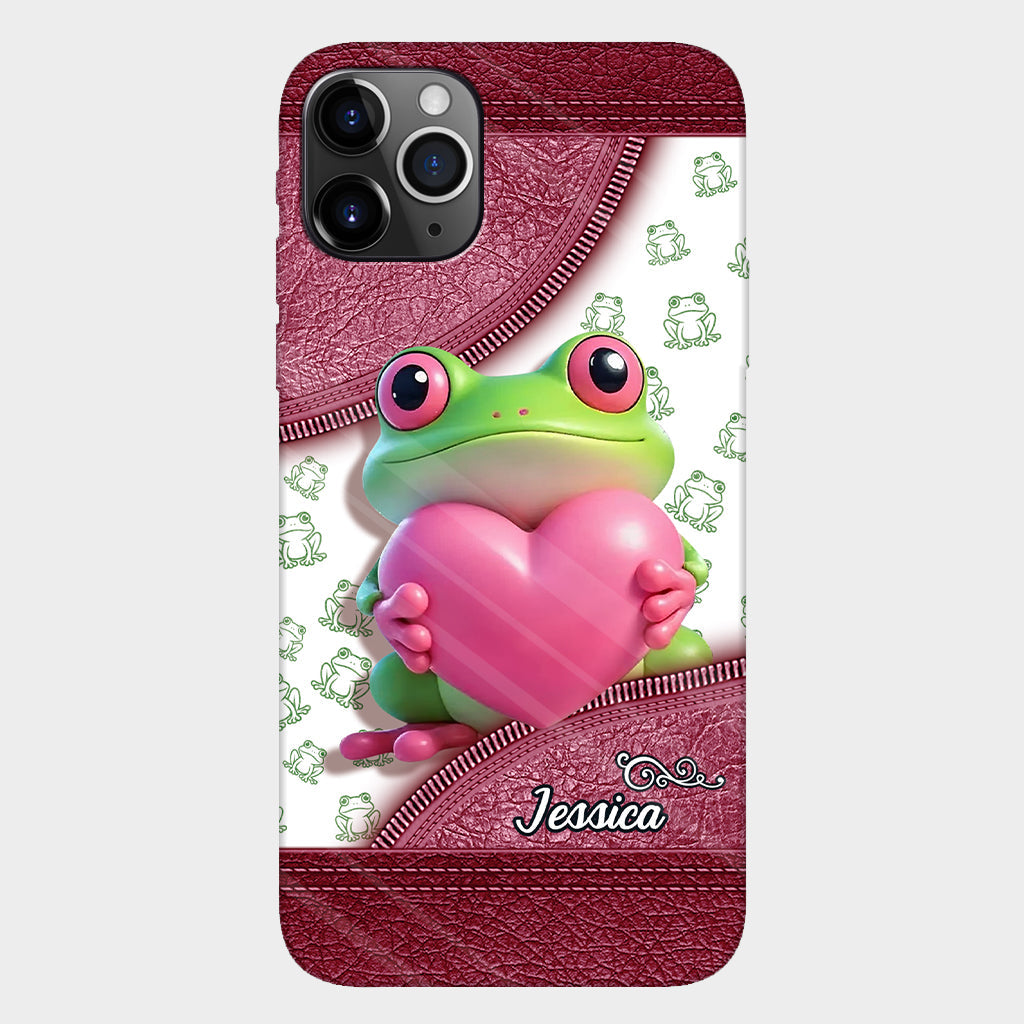 Love Frog – Personalisierte Handyhülle mit Froschmotiv