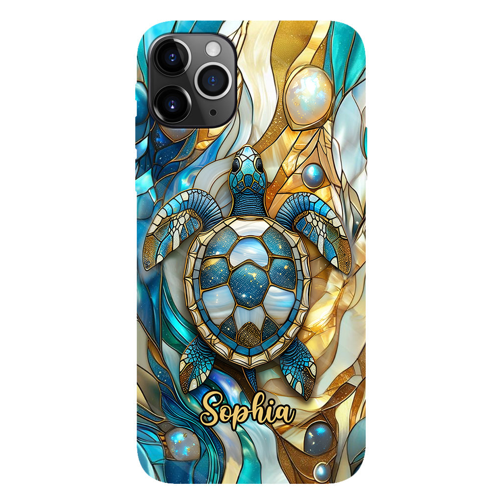 Artistic Turtle - Personalized Turtle Full Print Phone Case
