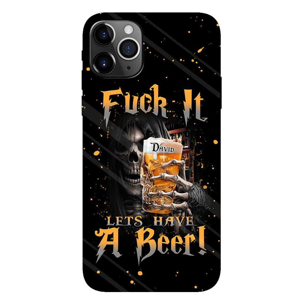 Let's Have A Beer - Personalized Beer Full Print Phone Case
