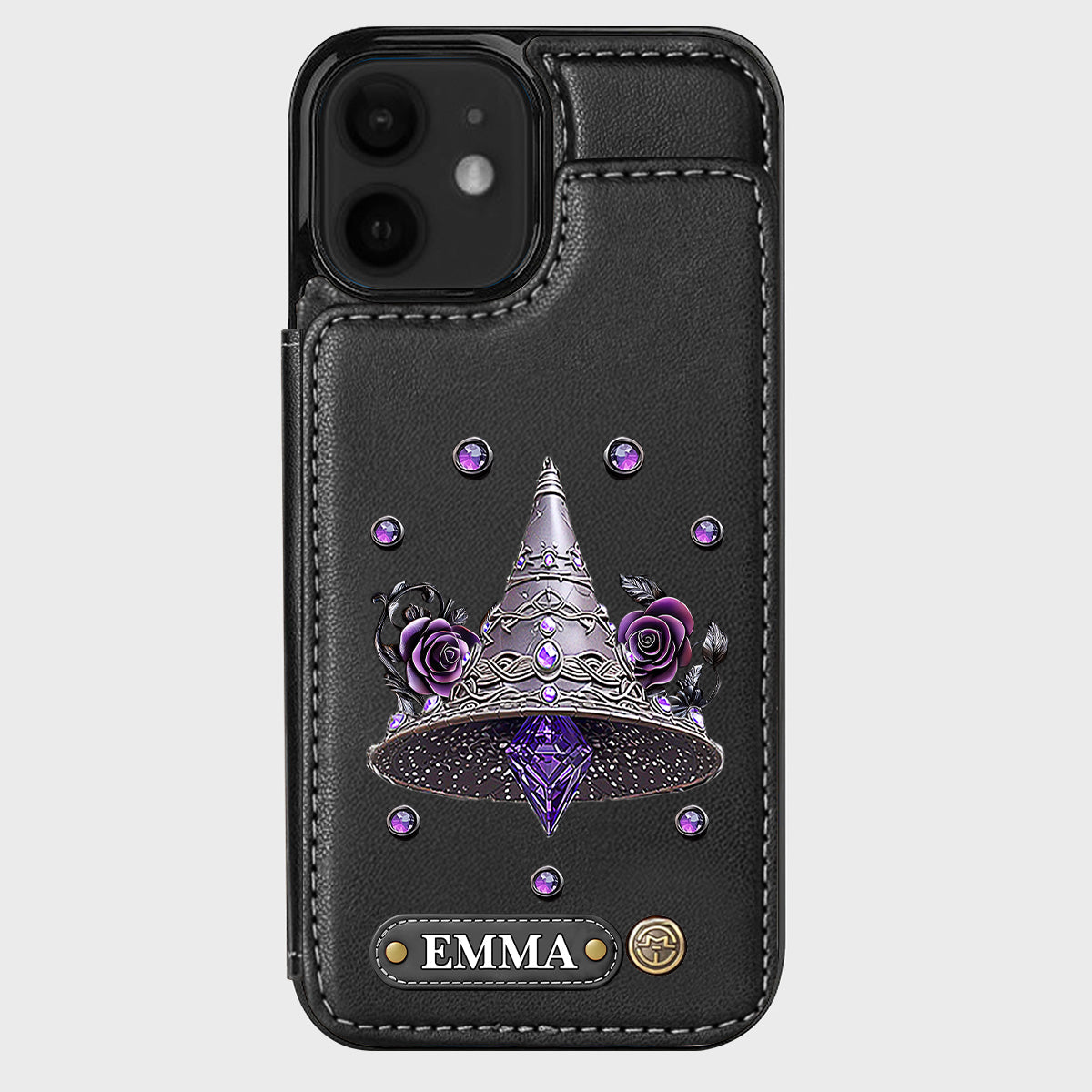Beautiful Witch Hat - Personalized Witch Wallet Phone Case