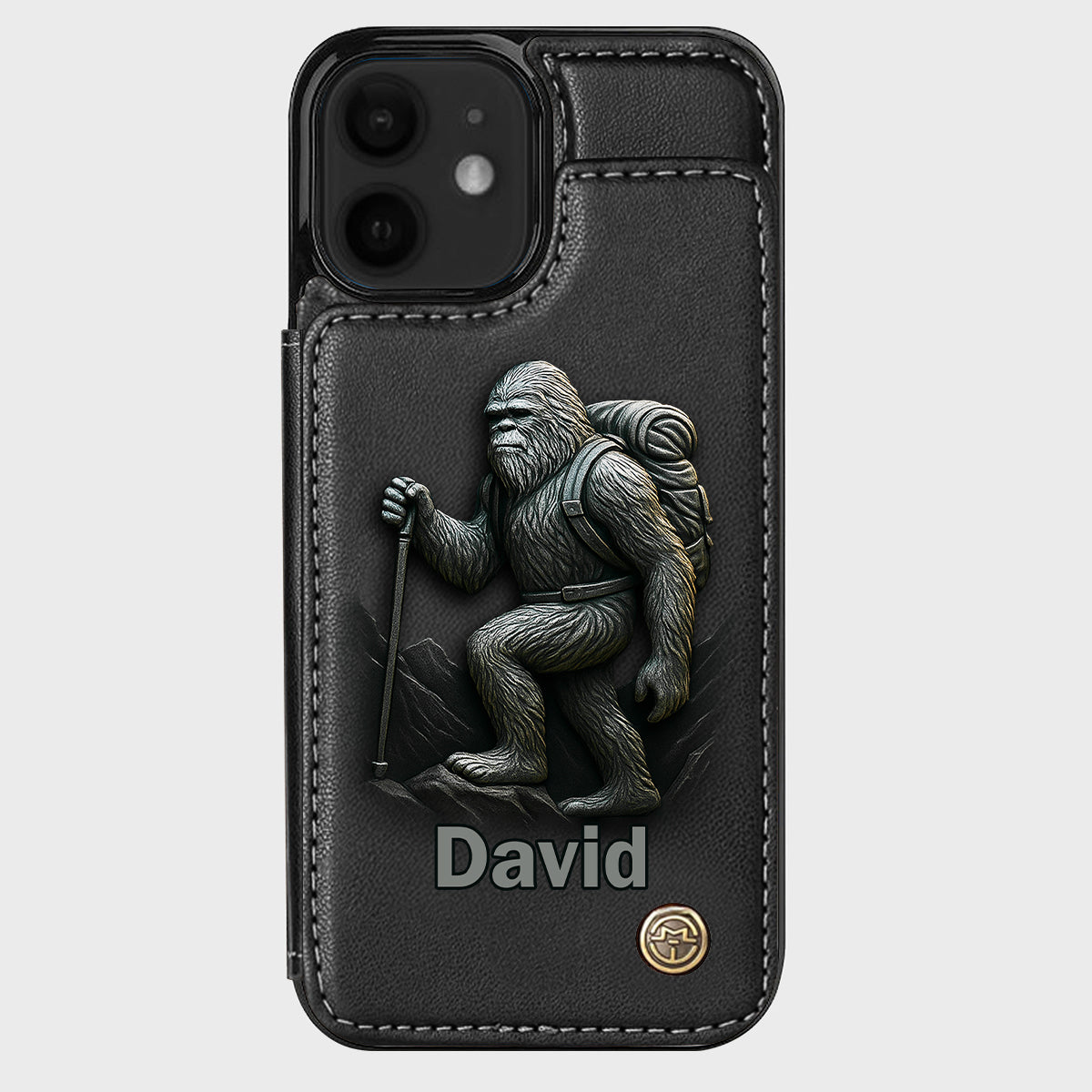 Sasquatch - Personalisierte Handyhülle mit Wanderbrieftasche