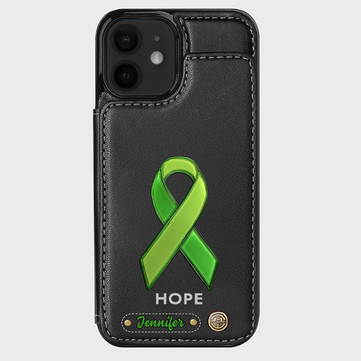 Hoffnung – Personalisierte Handyhülle mit Brieftaschenfunktion zur Sensibilisierung für psychische Gesundheit