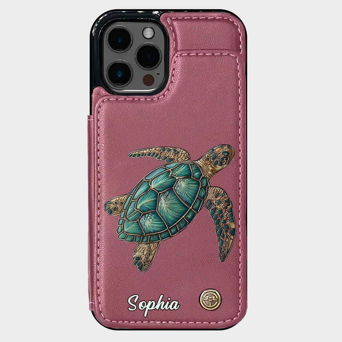 Love Turtles - Personalized Turtle Wallet Phone Case