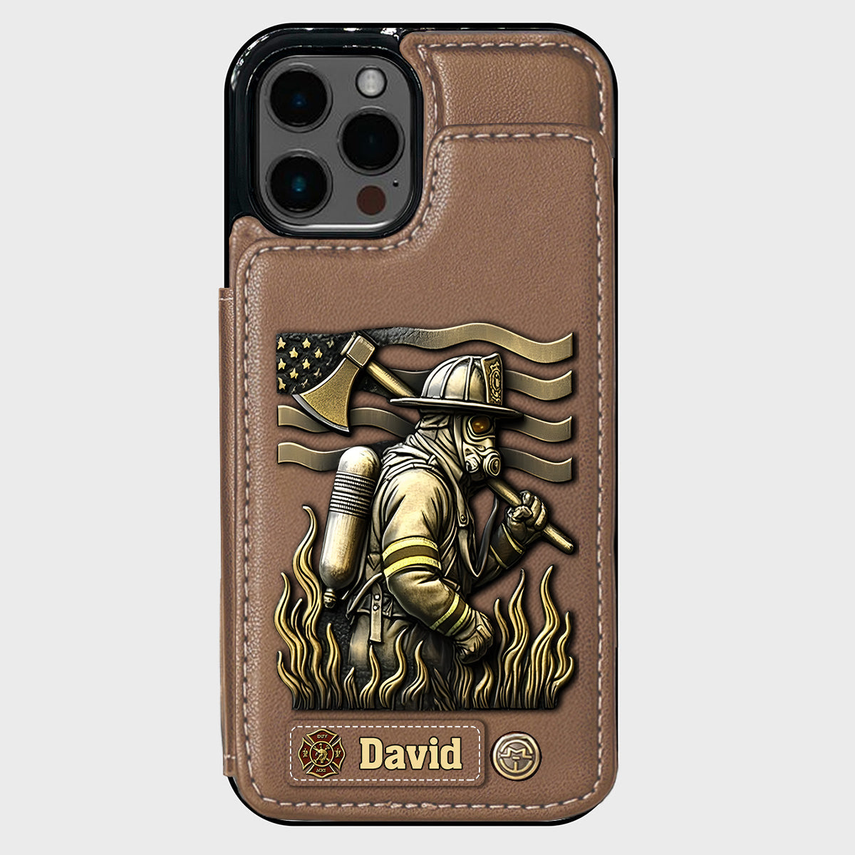 Proud Firefighter - Personalized Firefighter Wallet Phone Case