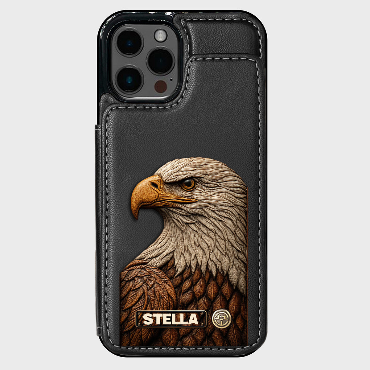 Majestic Eagle - Personalized Bald Eagle Wallet Phone Case