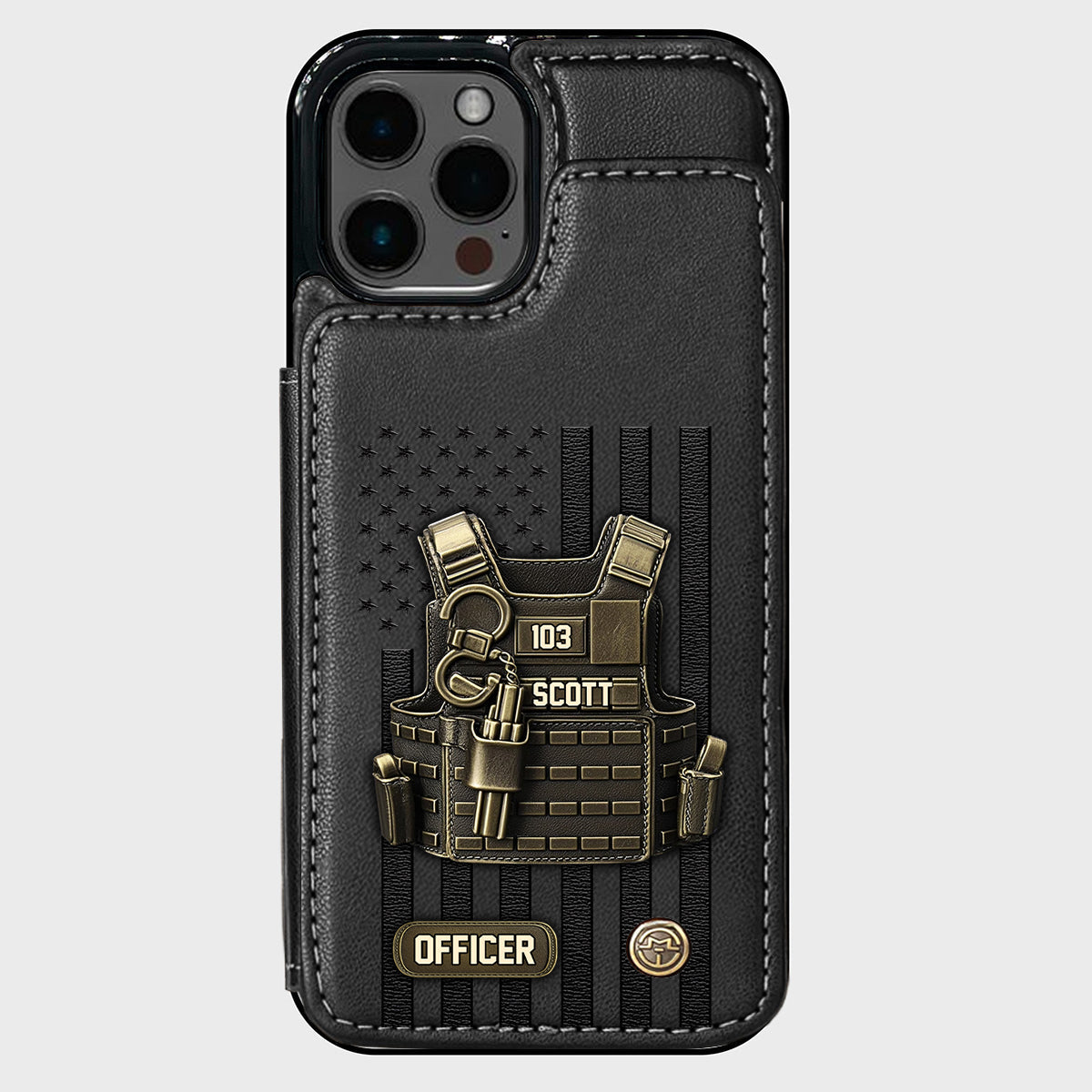 Proud Police - Personalized Police Officer Wallet Phone Case