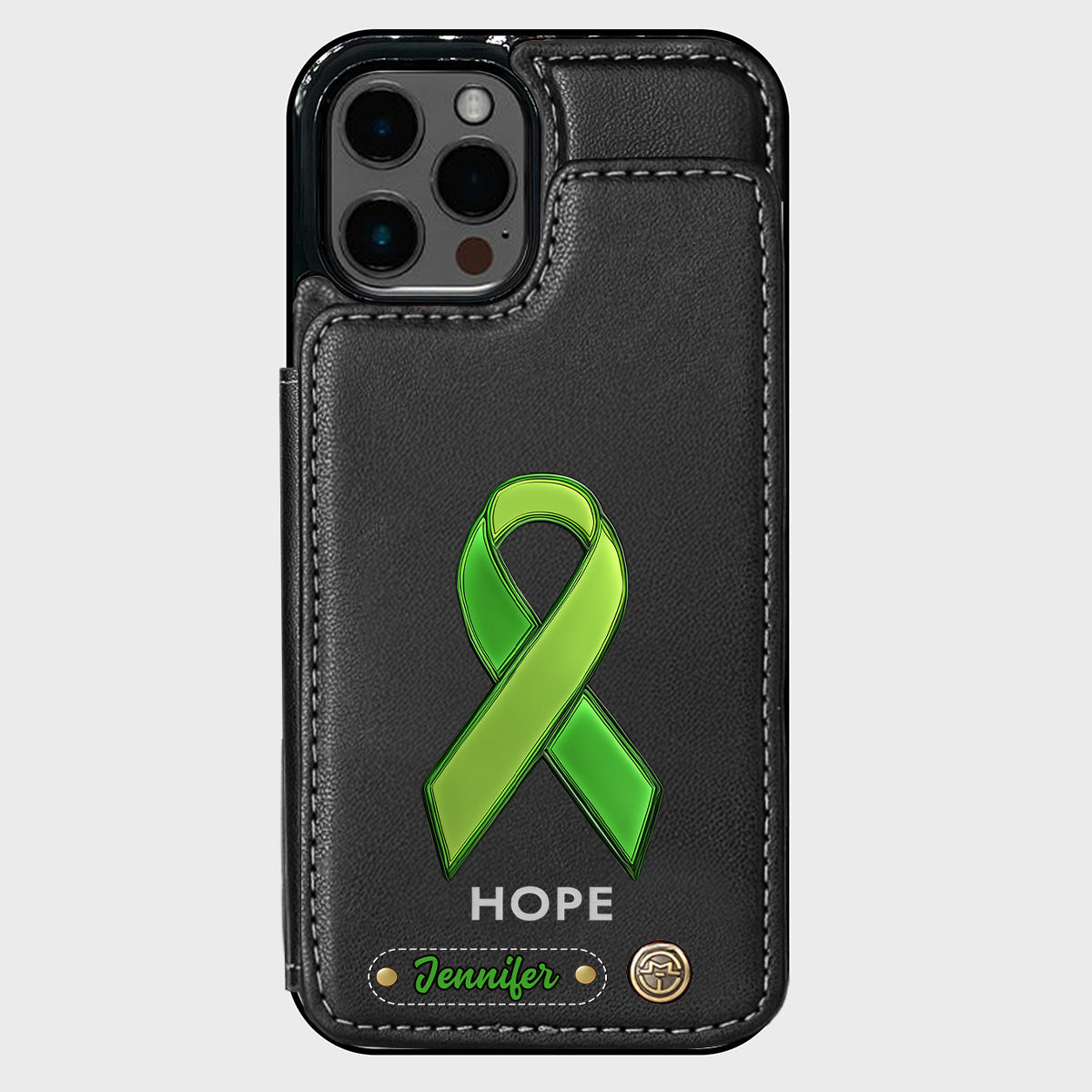 Hoffnung – Personalisierte Handyhülle mit Brieftaschenfunktion zur Sensibilisierung für psychische Gesundheit