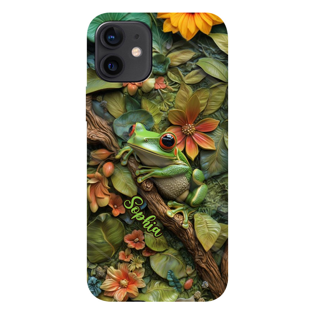 Adorable Frog - Personalized Frog Full Print Phone Case